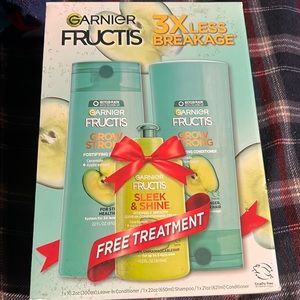NWT BOX SET of Fructis Grow Strong Shampoo, Conditioner & Hair Mask